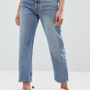 ASOS Petite Florence straight jeans cropped